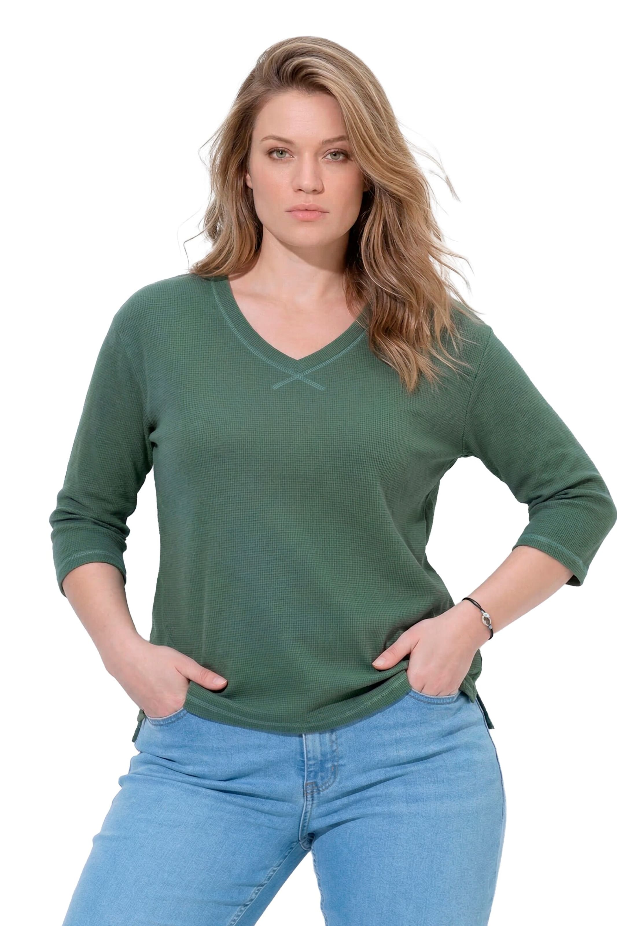 Ulla Popken Sweatshirt in Green