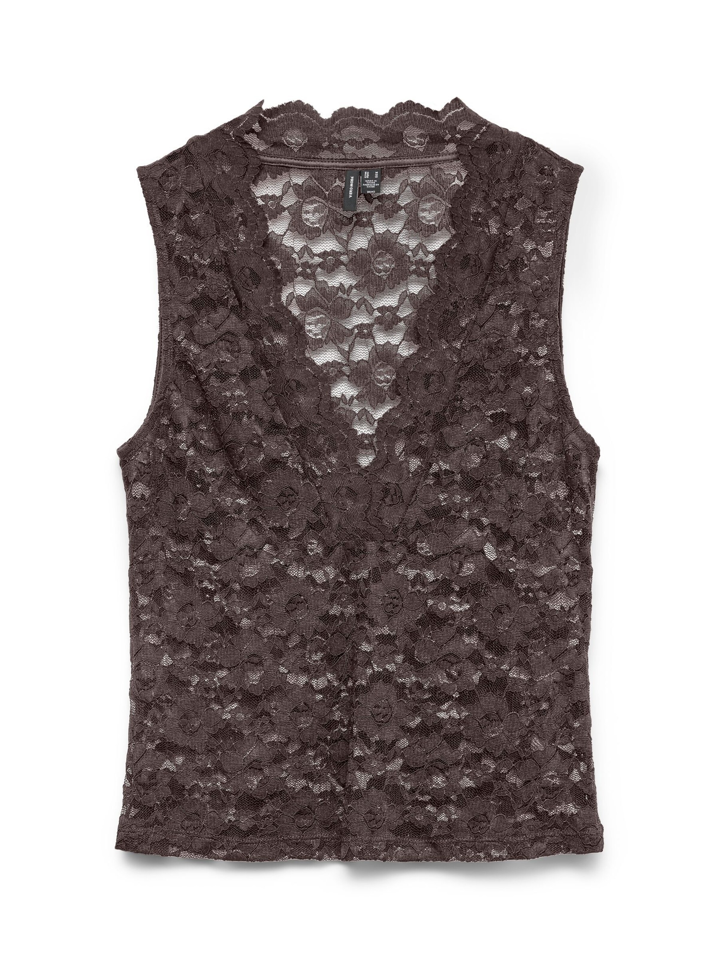 VERO MODA Top 'VMDea' in Bruin: voorkant
