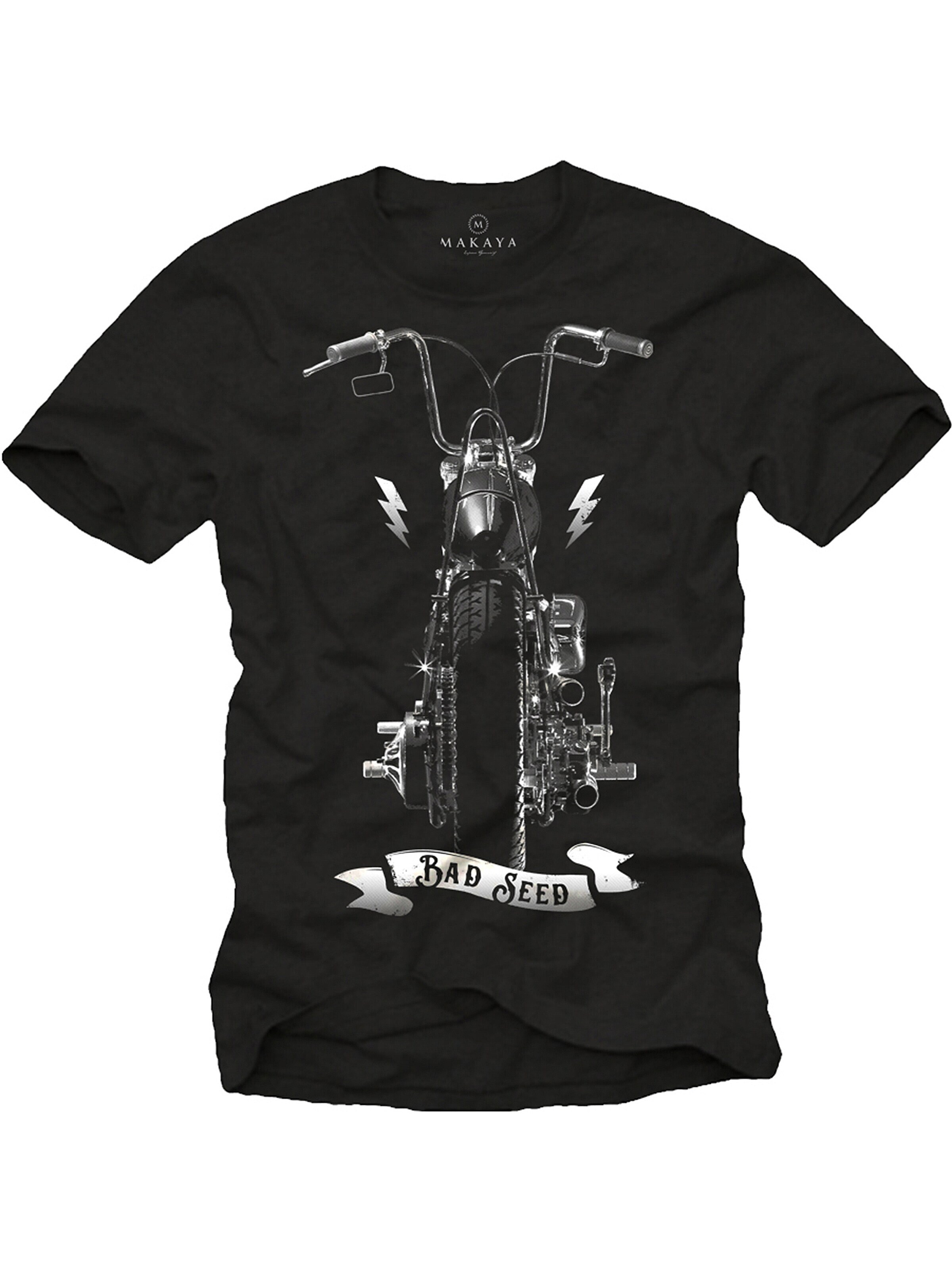 MAKAYA Shirt 'Bad Seed' in Black: front