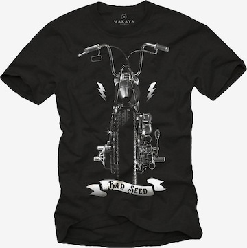 MAKAYA Shirt 'Bad Seed' in Black: front