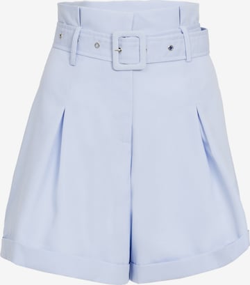 Influencer Pleat-Front Pants in Blue: front