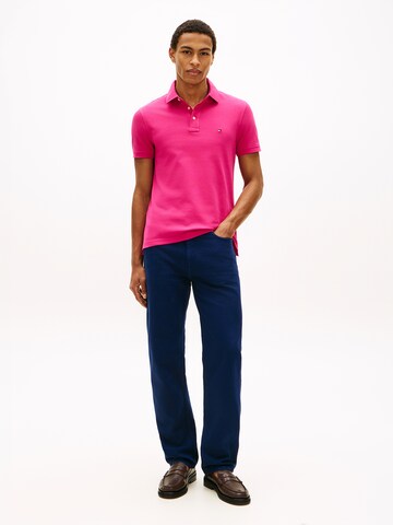 T-Shirt 'CORE 1985 SLIM POLO' TOMMY HILFIGER en rose