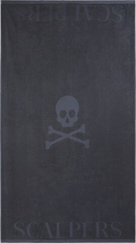 Scalpers Handtuch 'Skull' in Grau: predná strana