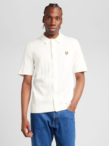 Lyle & Scott Regular fit Πουκάμισο σε μπεζ: μπροστά