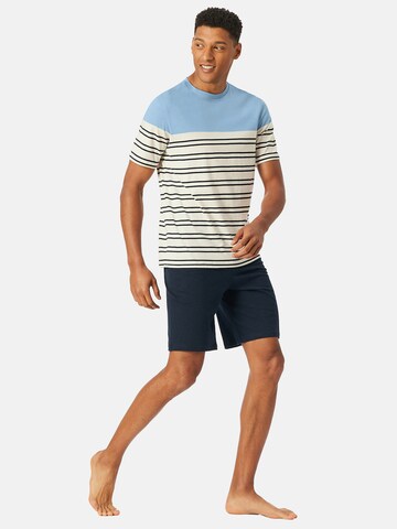 SCHIESSER Pyjama lang ' Casual Nightwear ' in Blauw