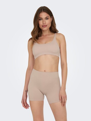 ONLY - Skinny Pantalón 'ONLVicky' en marrón: frente