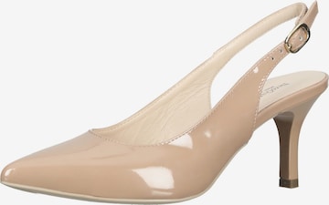 Nero Giardini Pumps in Beige: voorkant