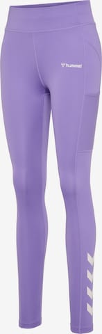 Hummel Skinny Workout Pants 'Chipo' in Purple