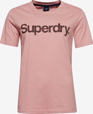 T-shirt Superdry en rose : devant