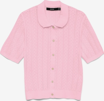 Cardigan 'VMLux' VERO MODA en rose : devant