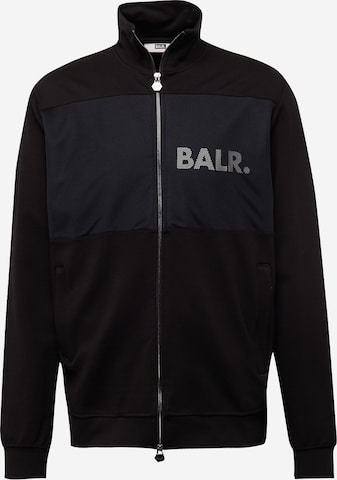 BALR. - Sudadera con cremallera 'Louis' en negro: frente