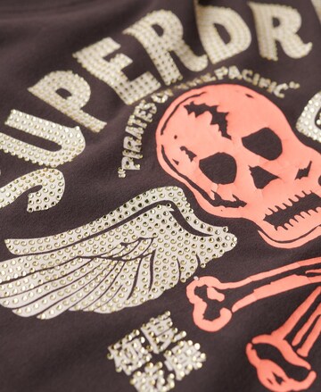 Superdry T-shirt i brun