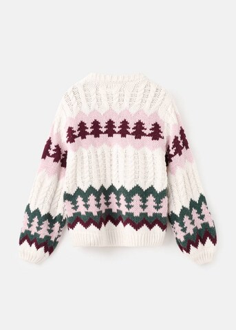 MANGO KIDS Sweater 'Tree' in Beige