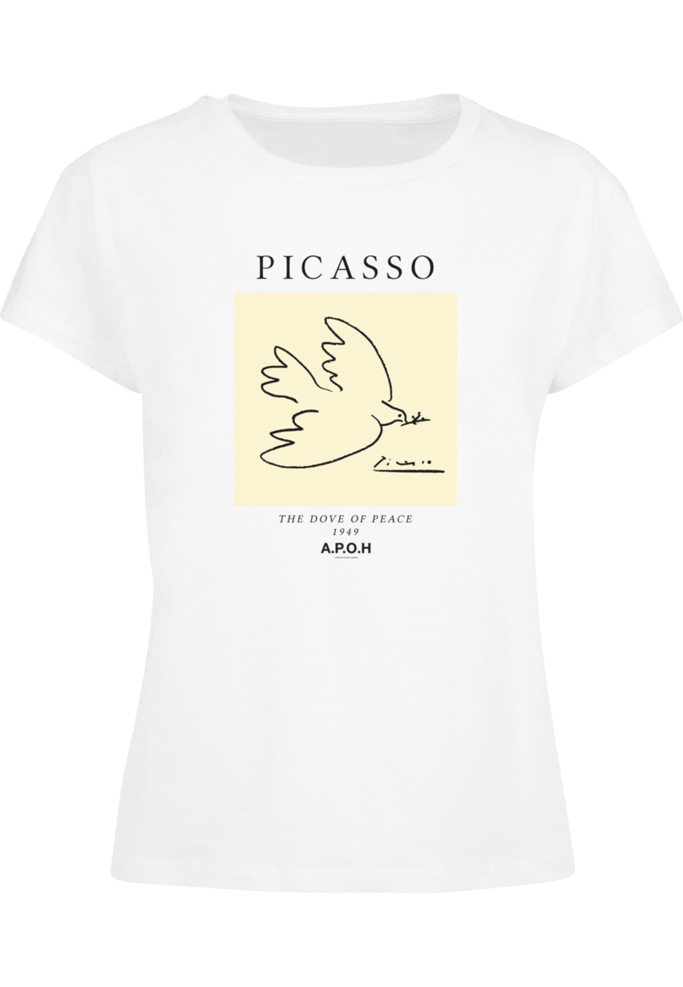 Merchcode Shirt 'Apoh - Picasso Dove' in White: front