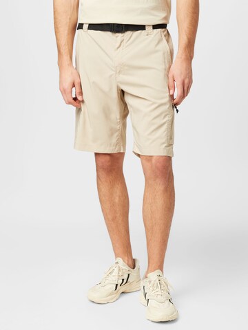 COLUMBIA Regular Outdoorbroek in Bruin: voorkant