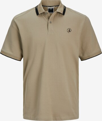 JACK & JONES T-shirt 'HASS' i beige: framsida