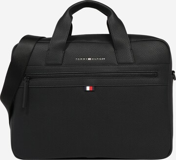 TOMMY HILFIGER Document Bag 'Essential' in Black: front