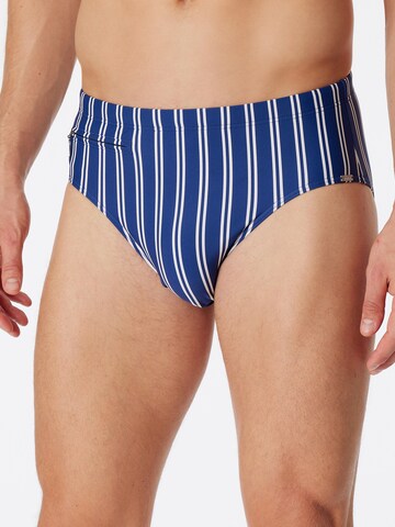 SCHIESSER Swim Trunks ' Classic Swim ' in Blue: front