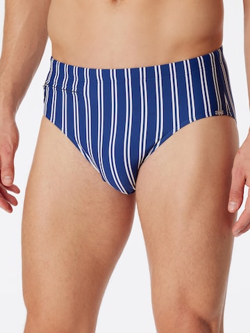 SCHIESSER Swim Trunks ' Classic Swim ' in Blue: front