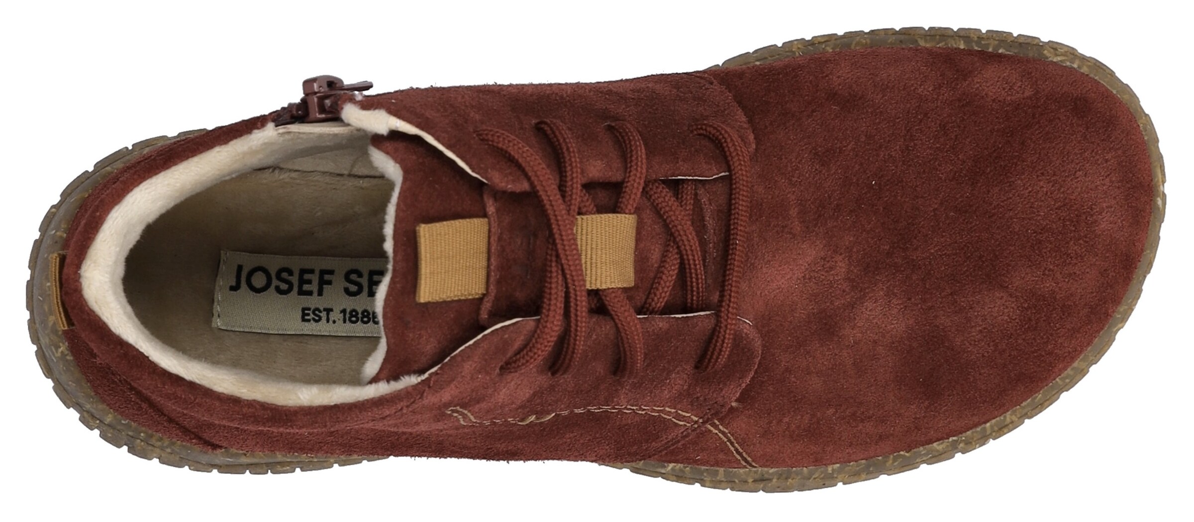 JOSEF SEIBEL Lace-Up Ankle Boots in Red