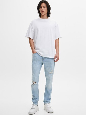 Pull&Bear Szabványos Farmer - kék: elől