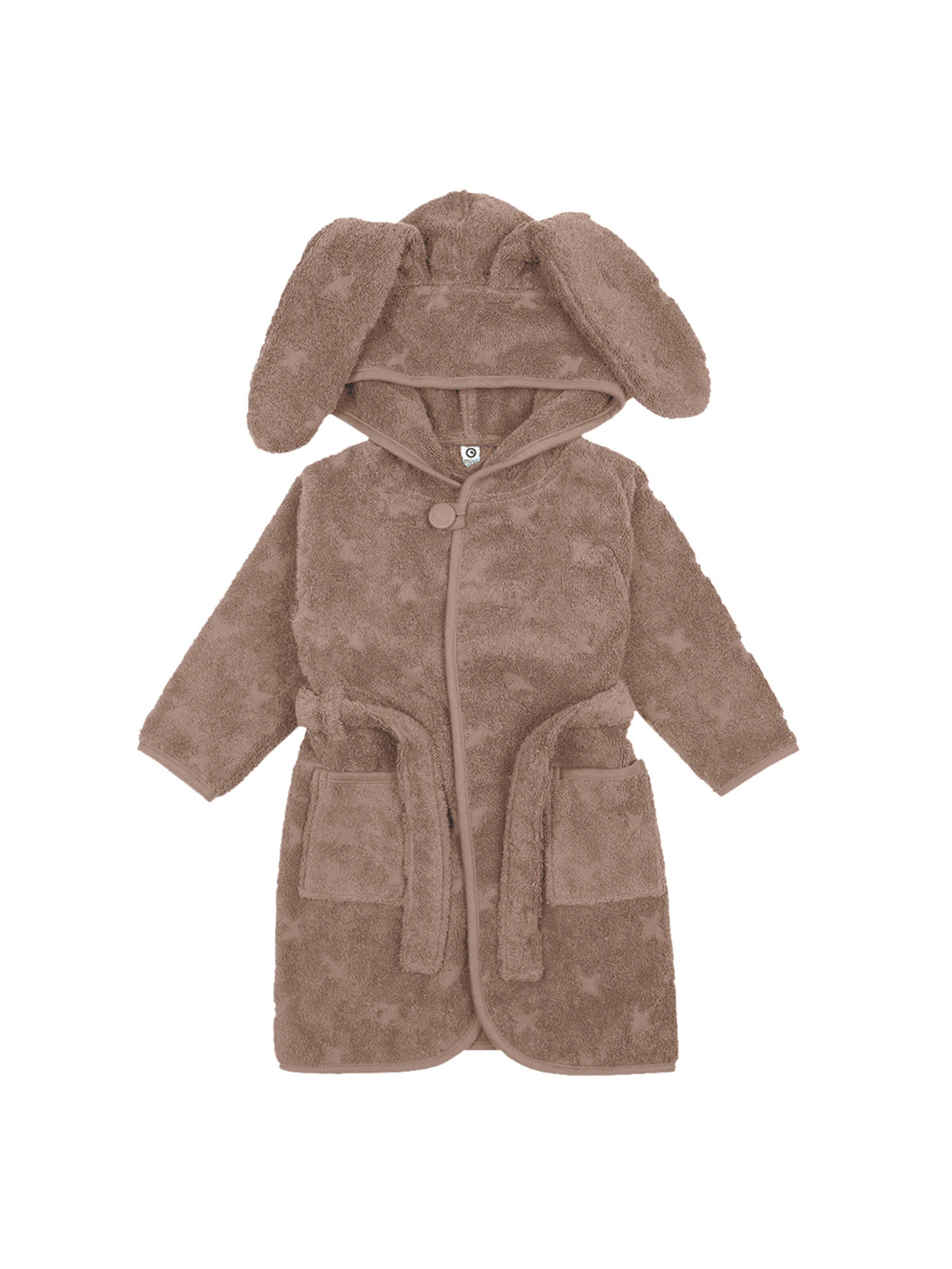Müsli by GREEN COTTON Bathrobe in Brown: front
