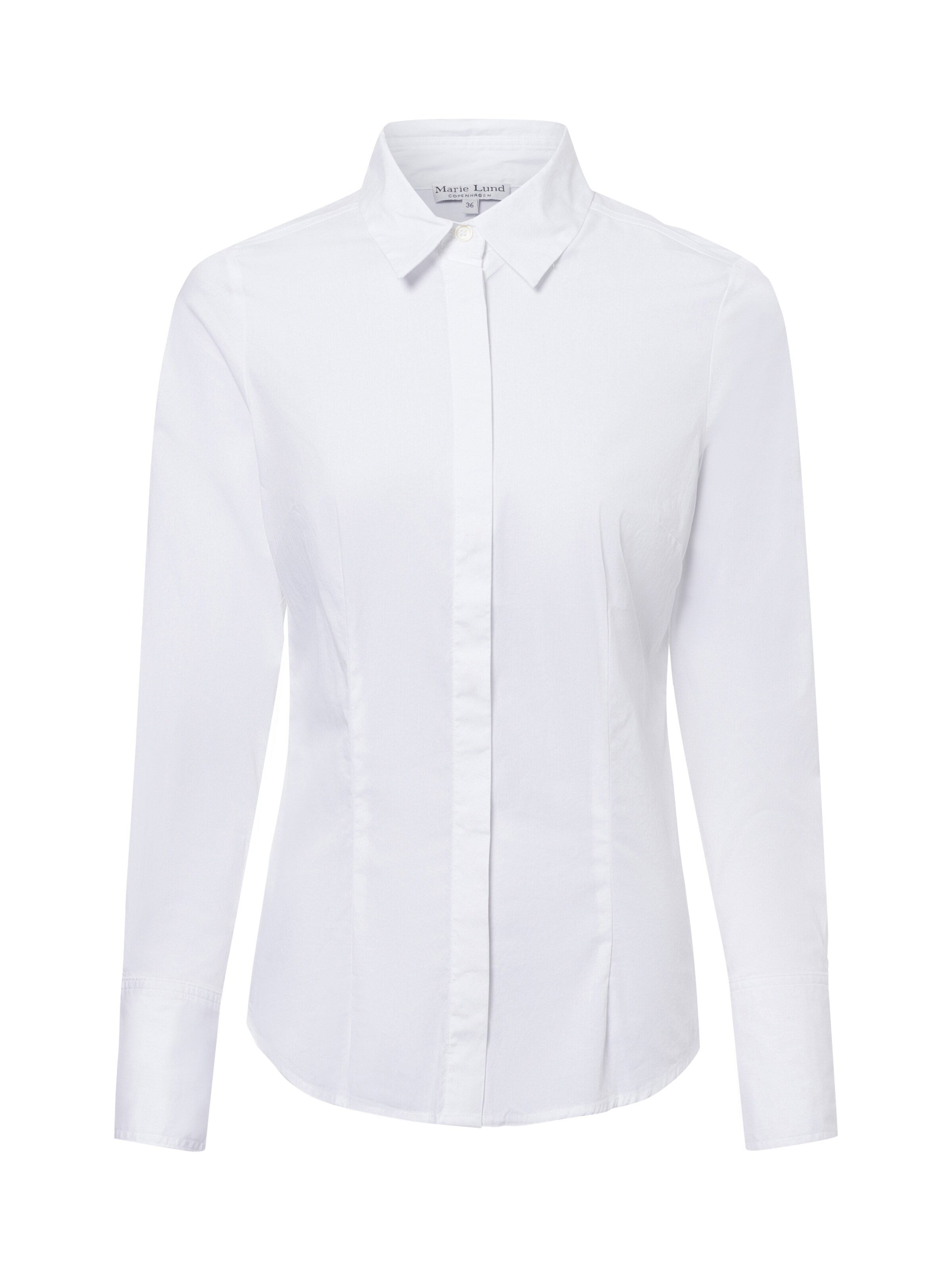 Marie Lund Bluse in Weiß: Vorderseite