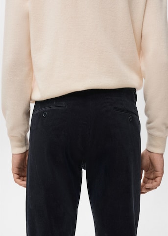 MANGO MAN Slim fit Pants 'Berdam' in Blue