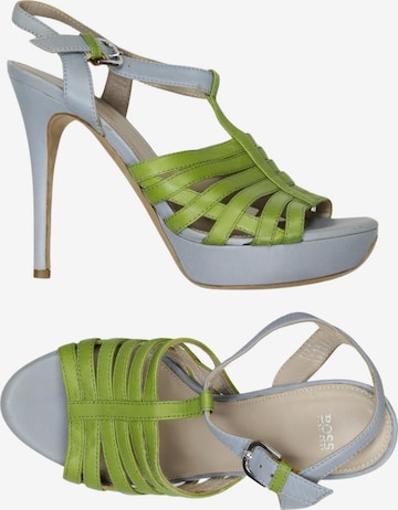 BOSS Black Sandalen 37 in Blau: Vorderseite