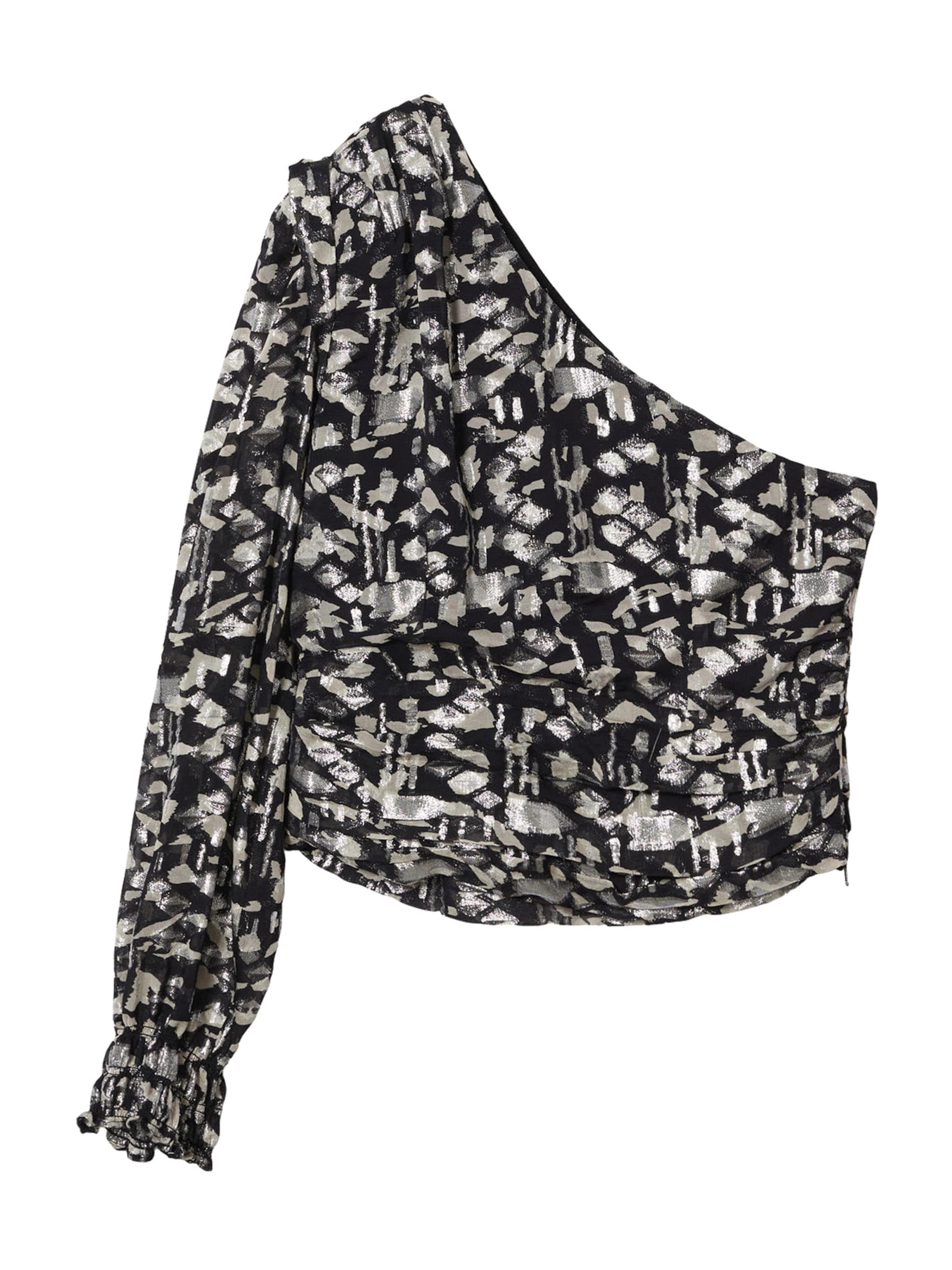 MANGO Bluse 'Moon' in Schwarz: Vorderseite