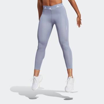 Skinny Pantalon de sport 'Brand Love' ADIDAS PERFORMANCE en violet : devant