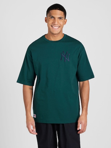 NEW ERA Shirt 'LEAGUE ESSENTIALS' in Groen: voorkant