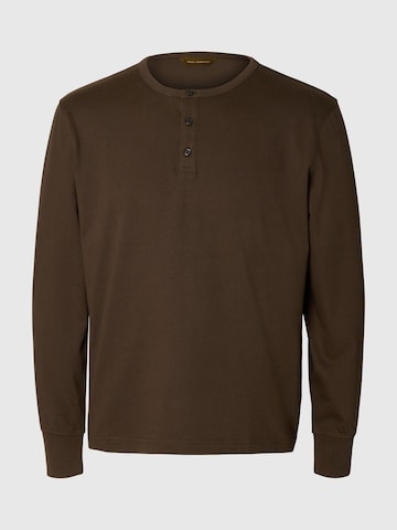 T-Shirt SELECTED en marron
