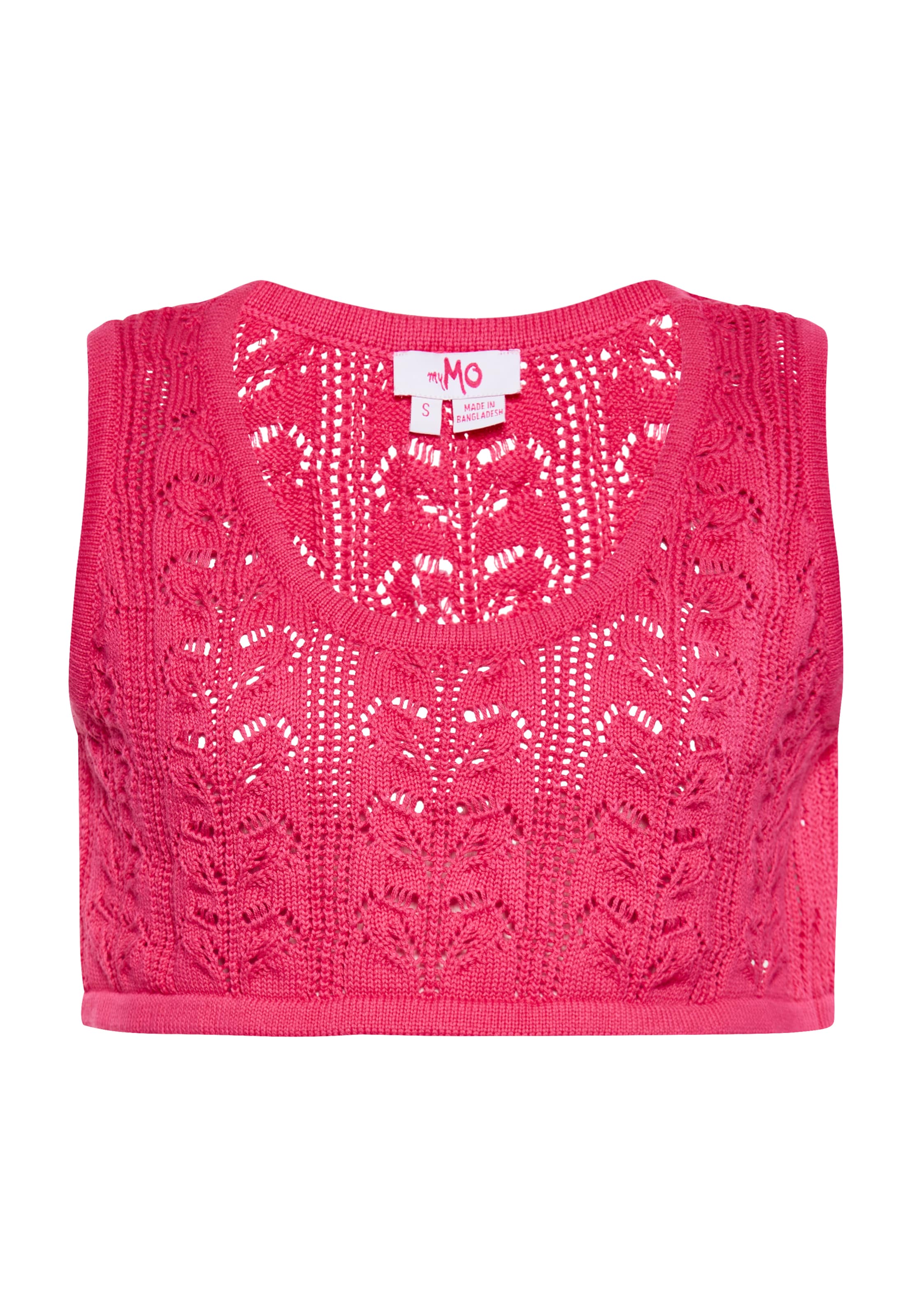 MYMO Vyšívaný top - Ružová: predná strana