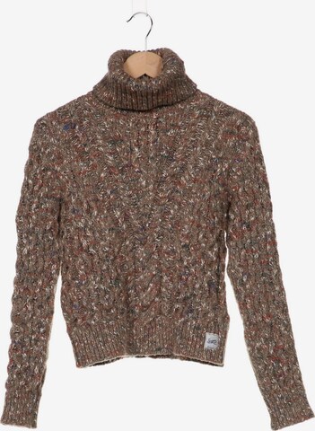 Superdry Sweater & Cardigan in XS in Brown: front