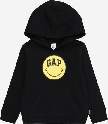 GAP Sweatshirt 'SMILEY' in Schwarz: predná strana