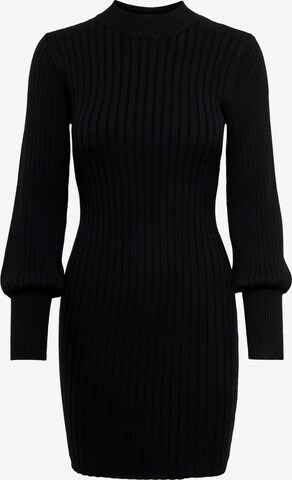 JDY Stickad klänning 'MAGDA' i svart: framsida