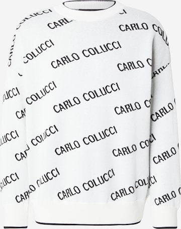 Carlo Colucci Pullover i hvid: forside