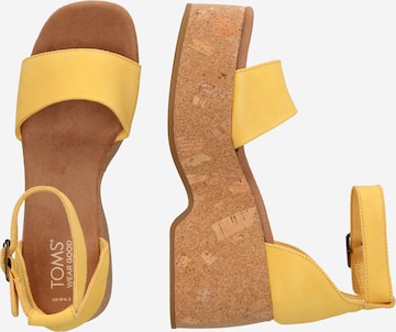 Sandales TOMS en jaune