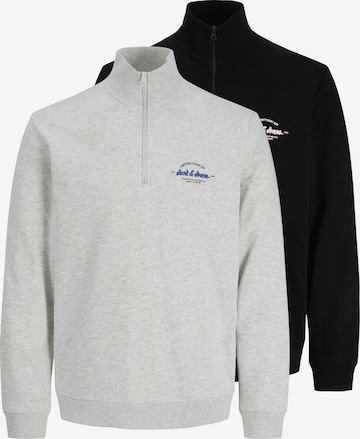 JACK & JONES - Sweatshirt 'JJBRANDON' em cinzento: frente