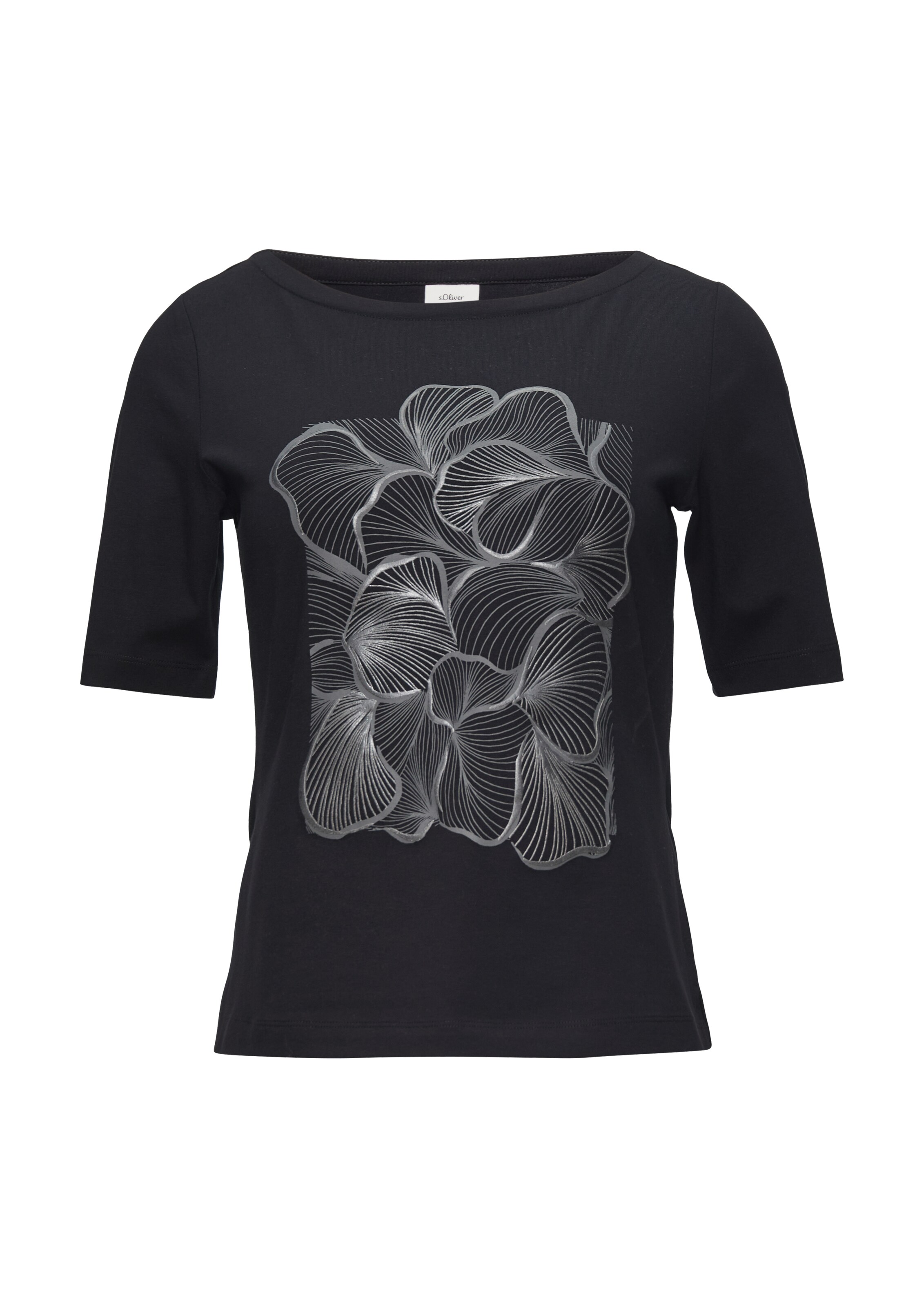 s.Oliver BLACK LABEL Shirt in Zwart: voorkant