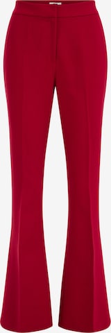 WE Fashion - Acampanado Pantalón de pinzas en rojo: frente
