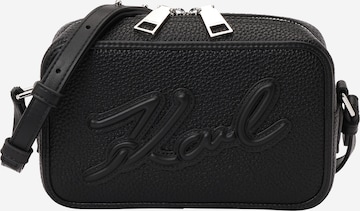 Karl Lagerfeld Crossbody Bag 'Grainy' in Black: front