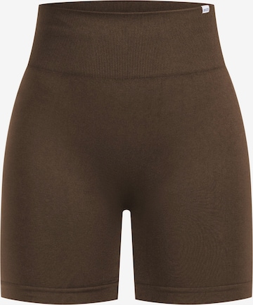 Pantalon de sport Smilodox en marron : devant