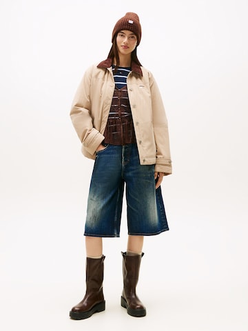 Tommy Jeans Přechodná bunda – béžová