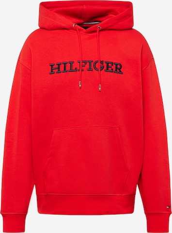 TOMMY HILFIGER Mikina - Červená: predná strana