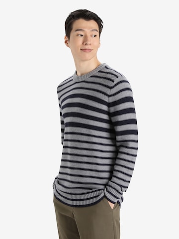 ICEBREAKER Athletic Sweater 'Waypoint' in Grey: front