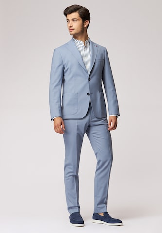 Coupe slim Costume ROY ROBSON en bleu : devant