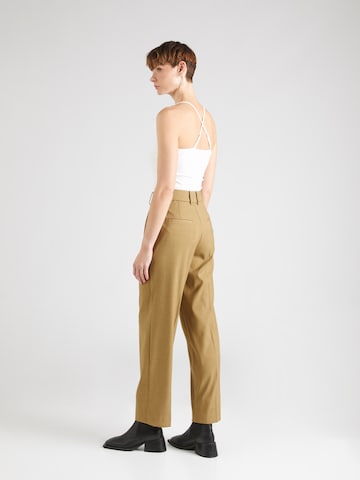 VILA ROUGE Tapered Pleat-front trousers 'SARINA' in Beige