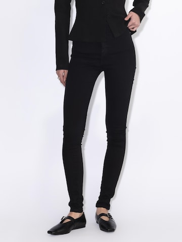 Dr. Denim Tall Skinny Jeans 'Moxy Tall High Skinny' in Black